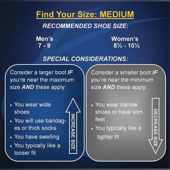 United Ortho Medium Right Foot Low Profile Ankle Foot Boot Shell Only - Picture 7 of 13